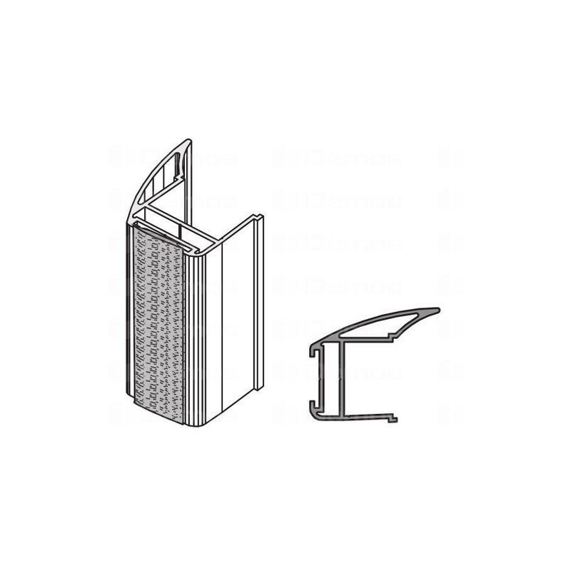 SEVROLL Libra fogantyú profil (18mm) 2,70m Ezüst